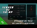 Designer tela de entrada e registro
