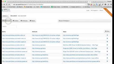 OpenLink RDF Editor Silent Screencast Demo -- Open Data Flow