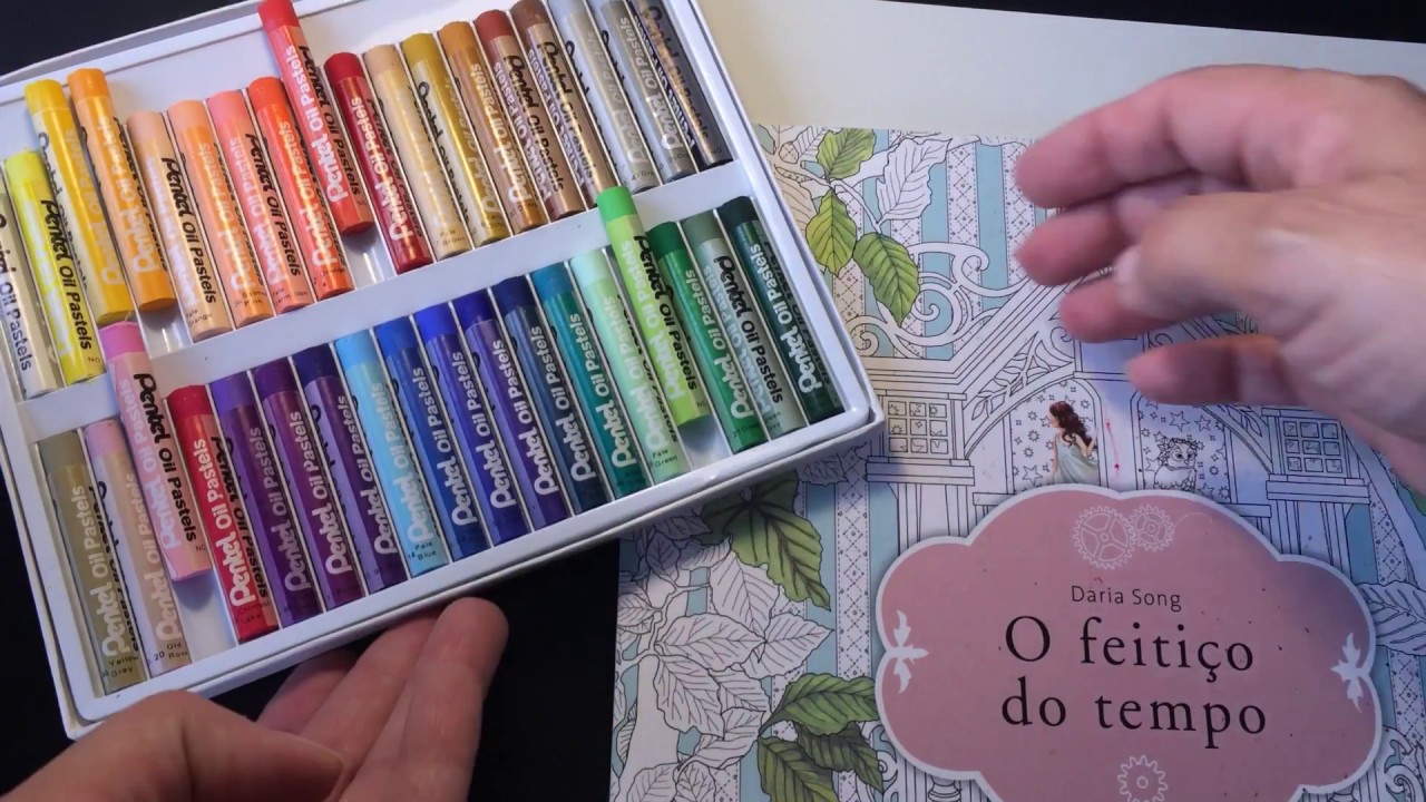 PENTEL - Giz pastel oleoso/Esfuminho - Parte 1