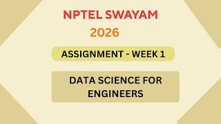 NPTEL Data science for engineers ASSIGNMENT 1 ANSWERS | Week 1 | JAN 2026#nptel  #swayamsolver