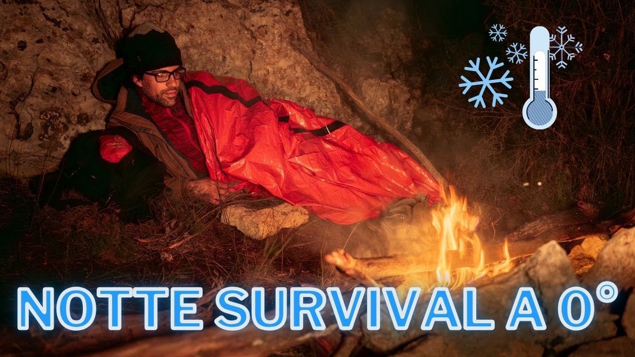Notte Survival a 0° nel Bosco - NO Sacco a Pelo, NO Tenda, SOLO - 3 Oggetti