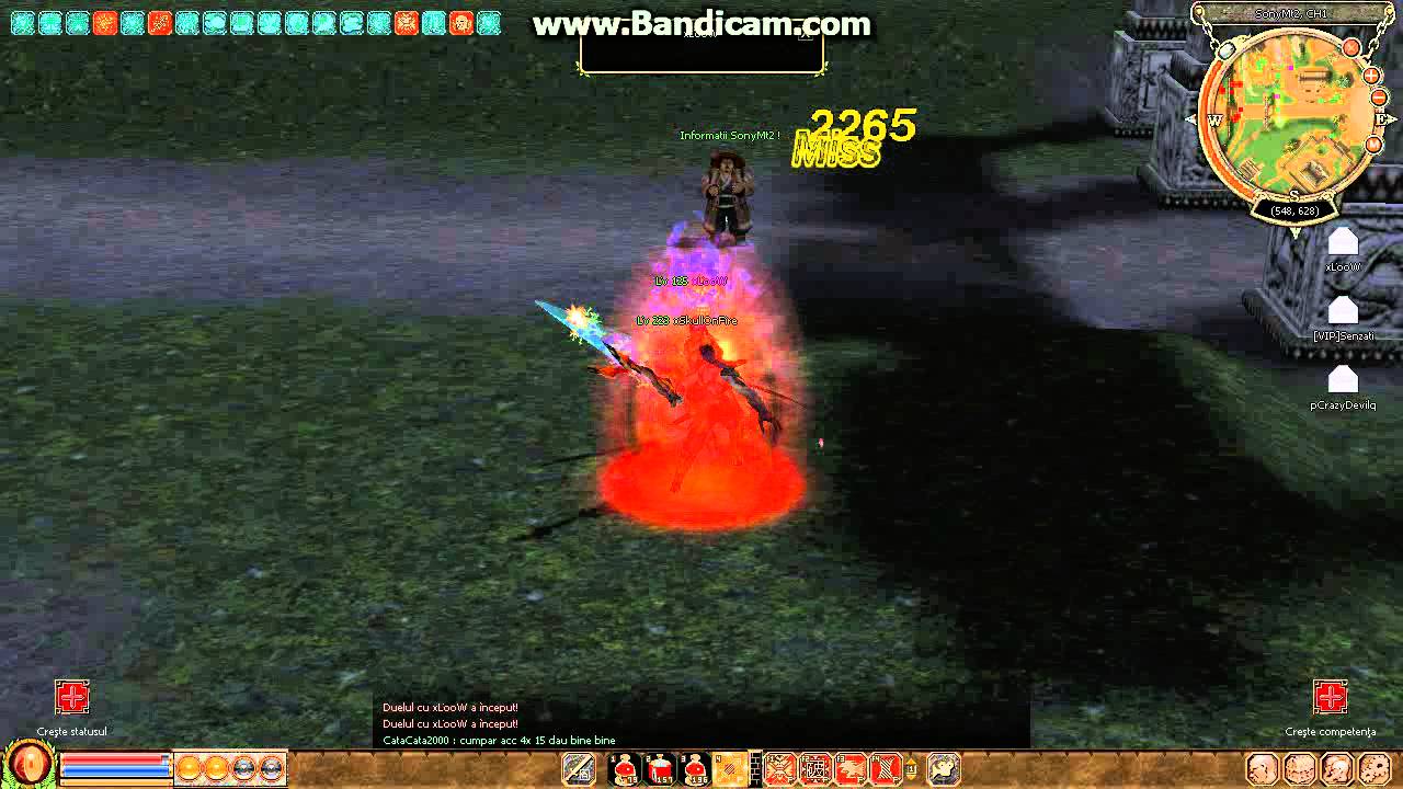 xSkullOnFire Vs xLooW Duele Metin2Sony