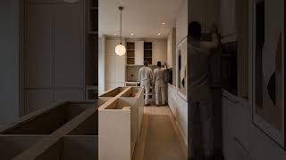Modern Kitchen Transformation | Custom Stone Countertop &amp; Island (Before &amp; After) #kitchen