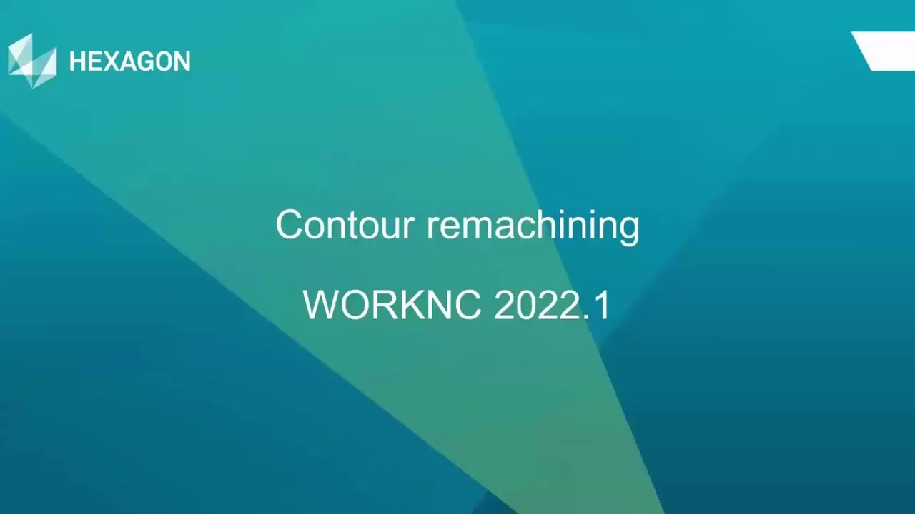 Contour remachining I WORKNC 2022.1