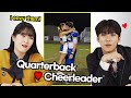 Korean Teeangers React to Quarterback Cheerleader couples in American high schools 😍