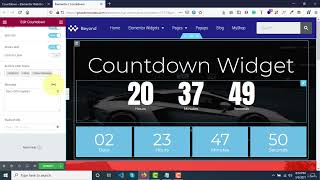 Class 6 - 11  Countdown Widget in elementor pro