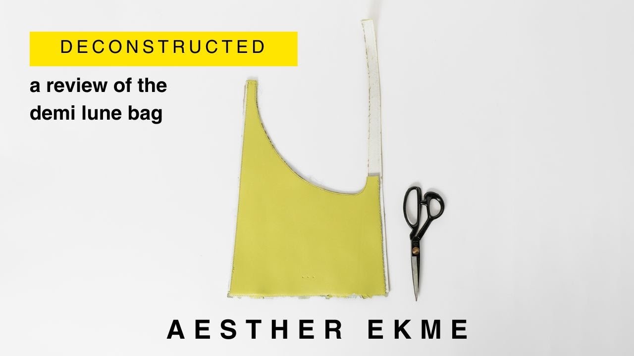 Aesther Ekme Demi Lune Leather Shoulder Bag - Yellow