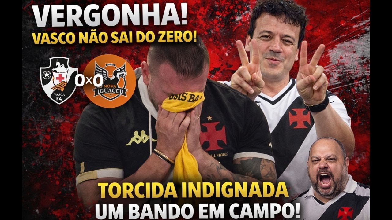 VEXAME CONTINUA! EMPATE VERGONHOSO! ACORDA DINIZ! LIMPA NO VASCO! TIME DE REFUGO! REFORÇOS JÁ!