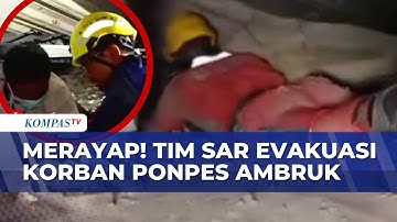 Detik-Detik Tim SAR Evakuasi Korban Selamat dari Runtuhan Ponpes Al Khoziny Sidoarjo | INDO UPDATE