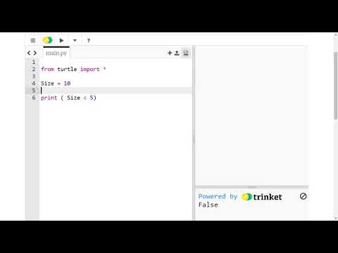 Python Turtle - Comparison Operators - YouTube
