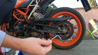 Как смазать цепь мотоцикла без подката и центральной стойки
