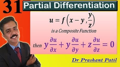 Partial Differentiation of Composite Function || 𝒇(𝒙−𝒚 , 𝒚/𝒛) || 18mat21 || Dr Prashant Patil