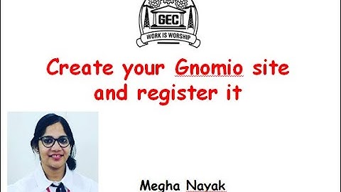 #gnomio #meghagec Create and Register Your Gnomio Site- For Course Instructors| Part 1| Megha Nayak