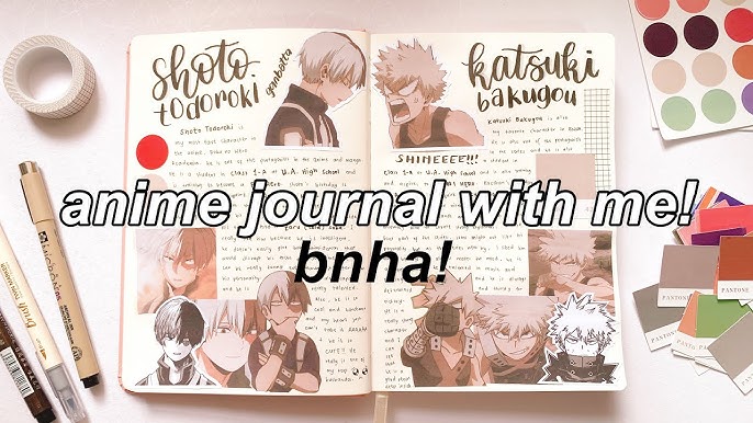 DIY BNHA Deku-Inspired Anime Notebook {NO PRINTER} 