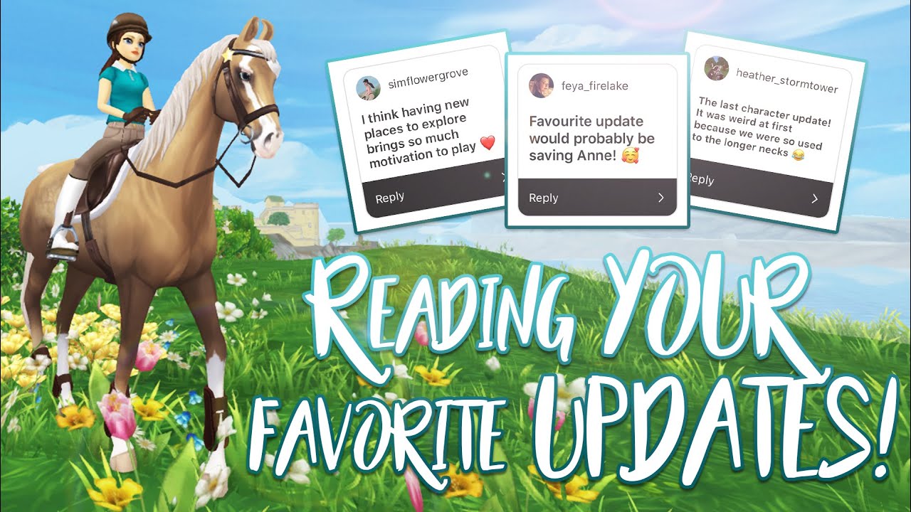 Reading your FAVORITE UPDATES! Star Stable Updates YouTube