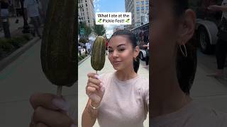 What I ate at the Pickle Festival!!🥒 #eatwithme