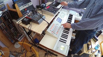 Korg M3 ambient song Warm Wind with Korg MicroX 14.2.2020