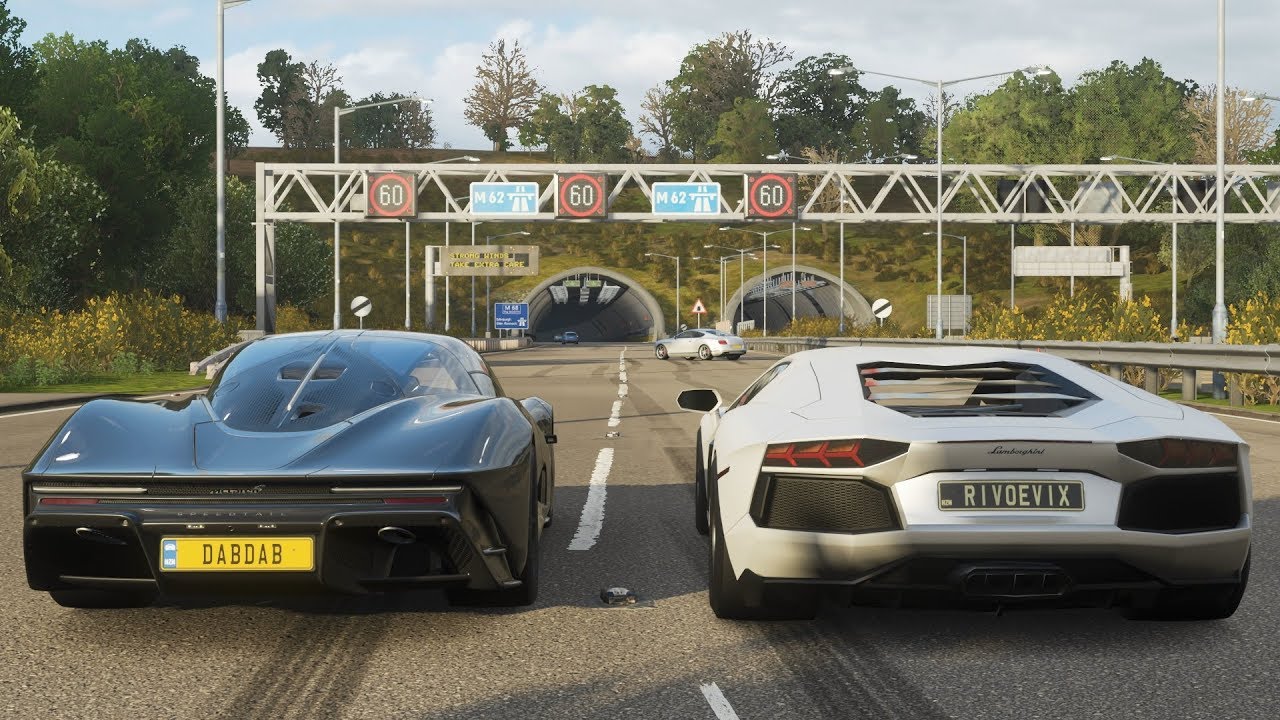 Forza Horizon 4 Drag Race - McLaren Speedtail vs Lamborghini Aventador ...