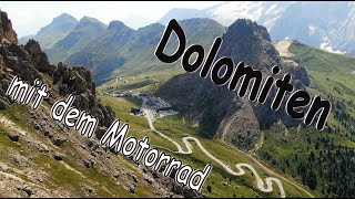 Die schönsten Pässe der Dolomiten - mit Motorrad und Drohne