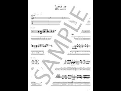 About me (ギター1&2)【Guitar TAB / 2 part set / perfectly copy - Chouchou-P (蝶々P)