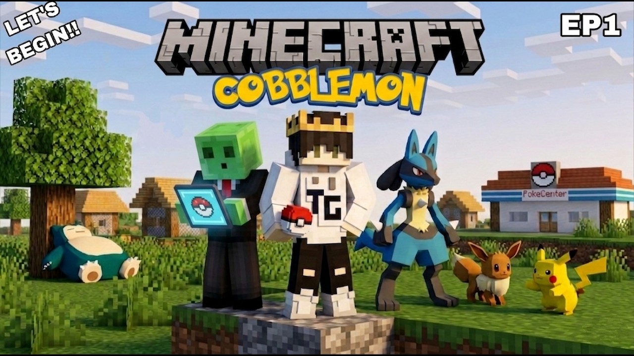 Surviving in a Minecraft World Full of Pokemon | Cobblemon EP1 - YouTube