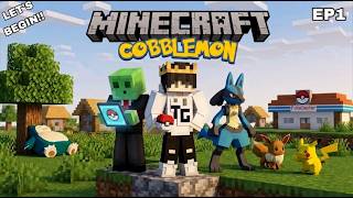 Surviving in a Minecraft World Full of Pokemon |  Cobblemon EP1