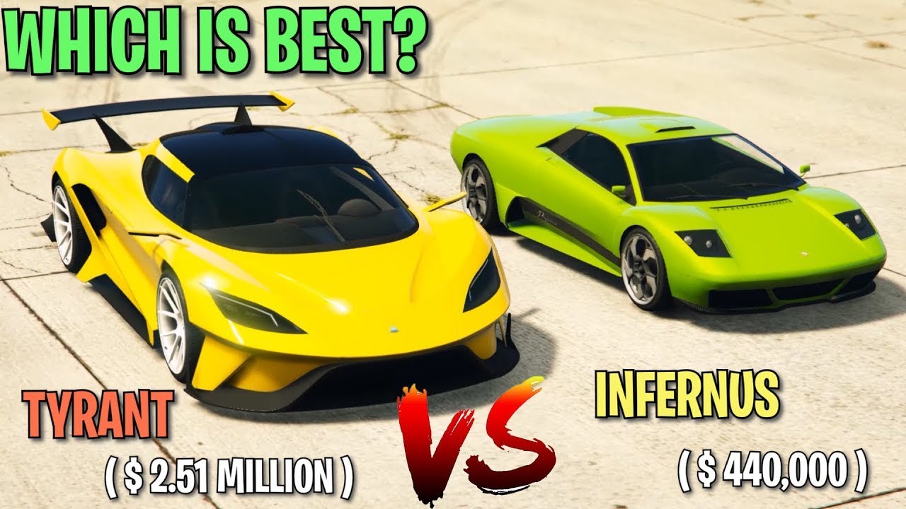 ✔️ INFERNUS VS TYRANT   WHICH IS BEST CAR   GTA 5 ONLINE