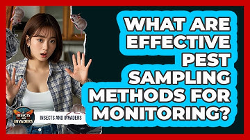 What Are Effective Pest Sampling Methods For Monitoring? - Insects and Invaders