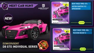 DONKERVOOT D8 GTO CAR HUNT || TOUCHDRIVE GUIDE || ASPHALT 9 ||