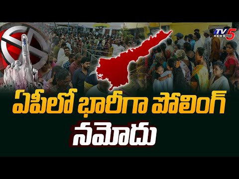 ఏపీలో భారీగా పోలింగ్ నమోదు  Massive AP Election Polling Percentage | AP Elections 2024 | TV5 News - TV5NEWS