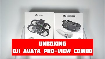 Unboxing DJI Avata Pro-View Combo