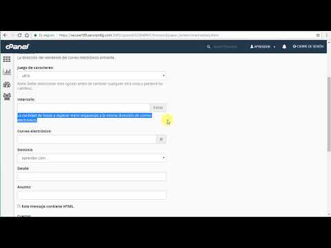 Crear autocontestadores de correo desde el cPanel