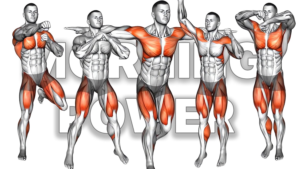 Интенсивная кардио-тренировка по утрам для сжигания жира и развития силы всего тела | Без оборудо...