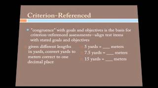 ECI 716 Lecture 7 Part II Assessments