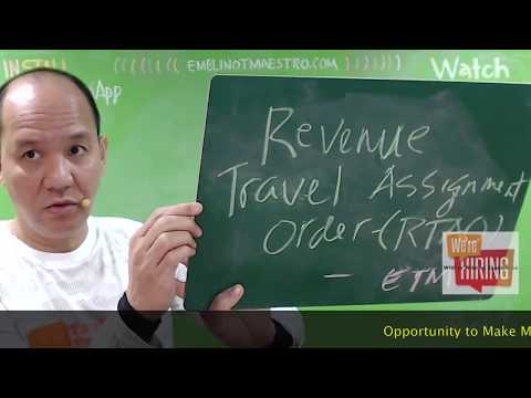 revenue travel assignment order