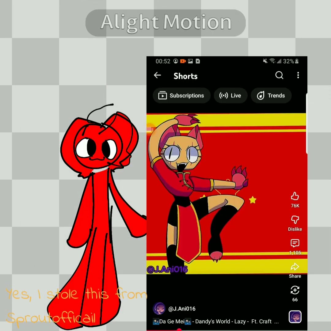 COPYCAT #dandysworld #alightmotion - YouTube