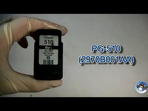 Как заправить черный картридж Canon PG-510