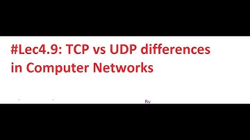 #Lec4.9: TCP vs UDP differences in Computer Networks|#Tutorial  for  computer networks|Gate Ugc Net