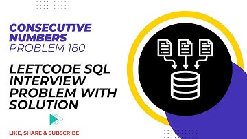 Consecutive Numbers | Problem 180 | Leetcode SQL Interview Problem with Solution