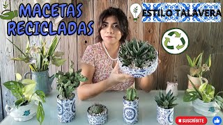 MACETAS RECICLADAS ESTILO TALAVERA / DECORANDO LATAS CON SERVILLETAS / DIY DECOUPAGE EN LATAS 2023 MACETAS RECICLADAS ESTILO TALAVERA / DECORANDO LATAS CON SERVILLETAS / DIY DECOUPAGE EN LATAS 2023