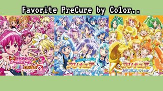 My Favorite Precure by Color...........