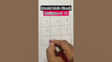 Multiples of 11 hack #mathhack #mathtrick #mathtutor #tableof11 #multiplesof11 #mentalmath