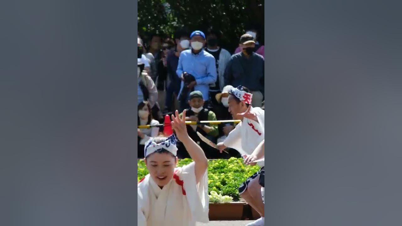 Japanese traditional dance Awa odori. #shorts