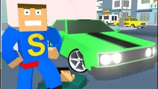 Car Craft Blocky City Race - inspired on MineCraft screenshot 3