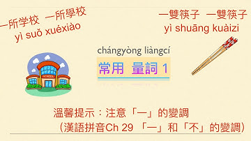 廣東人教普通話   量詞1  寫作  #詞語 #putonghua #mandarinchinese