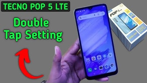 Tecno Pop 5 LTE double tap screen on and off kaise kare, how to enable double tap screen on in tecno
