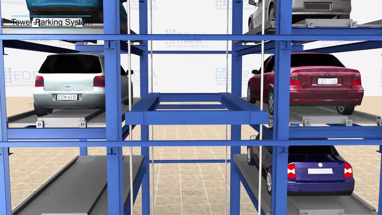 Tower Parking HD Animation Tedra Auto YouTube