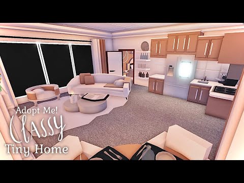 TINY HOME Classy Vibe Aesthetic - Adopt Me! - Tour and Speed Build - Roblox