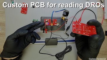 Custom PCB for DROs using ATTiny85