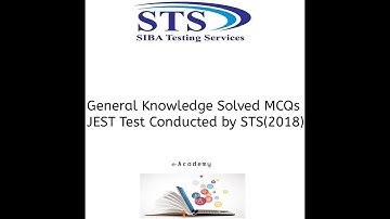 GK MCQs Solved | JEST Past Paper Solved | GK Portion | PST JEST Test Preparation | STS Past Paper